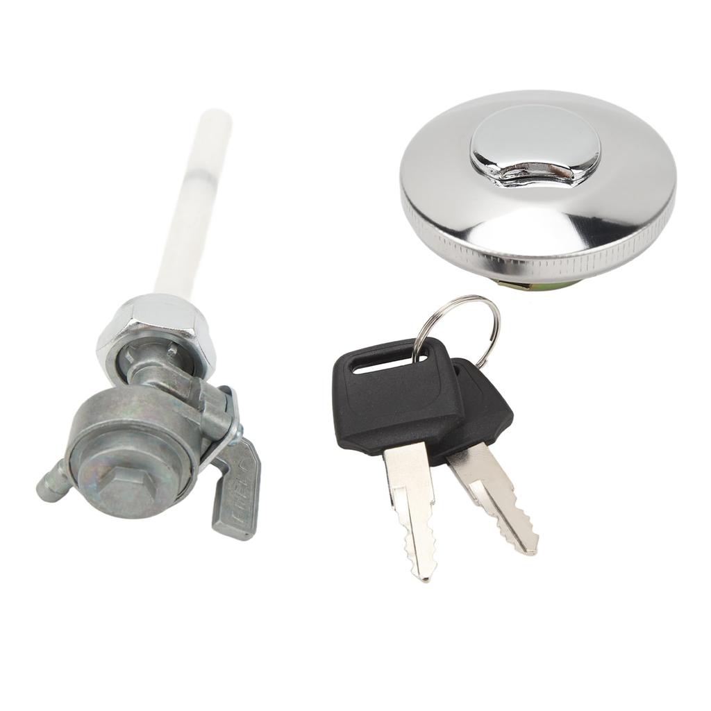 Gas Fuel Tank Cap with Key,Good Sealing,Safety,Convenient and Durable Metal and ABS,Easy Installation for Z50 Monkey Bike Z50R Z50J