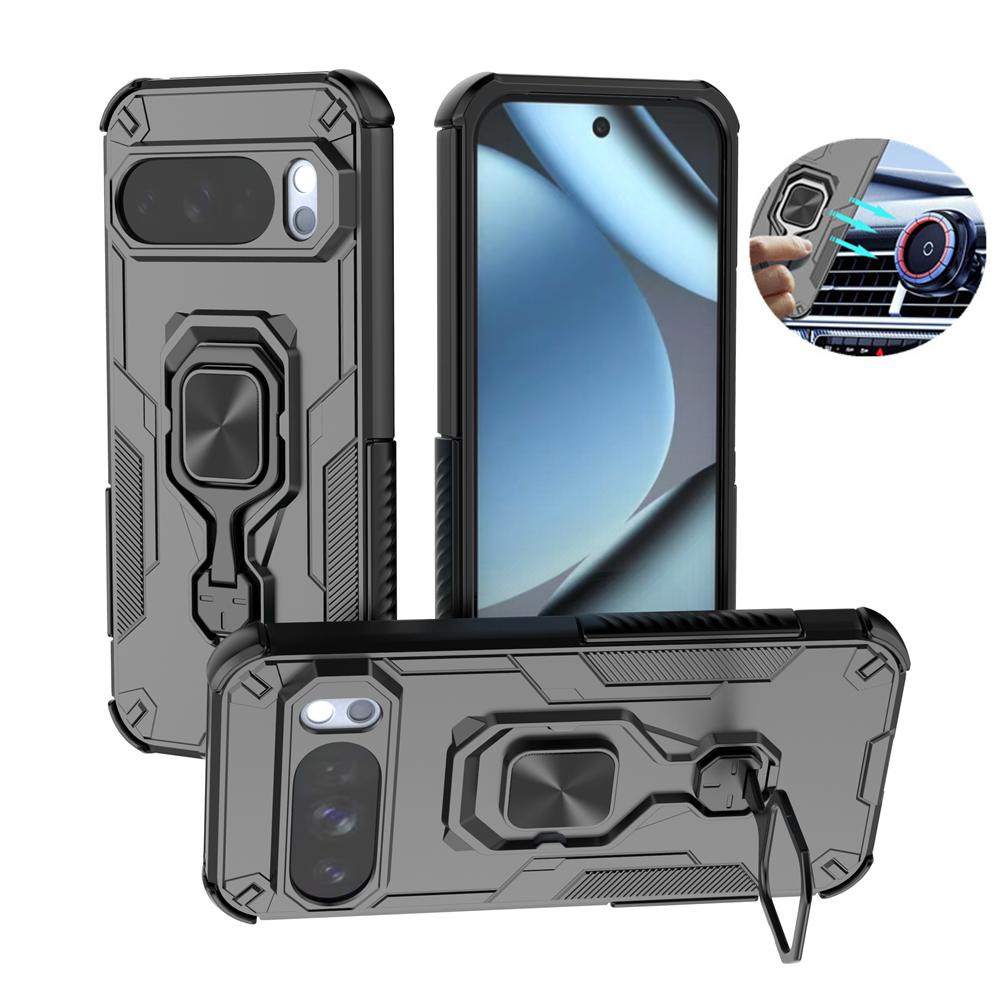 Camera Lens Protector Armor Magnetic Ring Case For Google Pixel 10 Pro Pixel10 10Pro 5G Bracket Stand Holder Cover