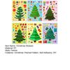 6 Blätter/Set Weihnachtsbaum Geschenk Kuchen Schleife Muster Aufkleber Selbstklebende Anti-verblassen Kinder DIY Weihnachten Puzzle Aufkleber