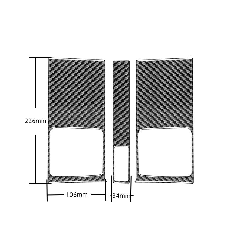 Για Honda CRV 2007 2008 2009 2010 2011 Αξεσουάρ Carbon Fiber Car Center Control Air Condition Εξαερισμός Εξαγωγή Κάλυμμα πλαισίου