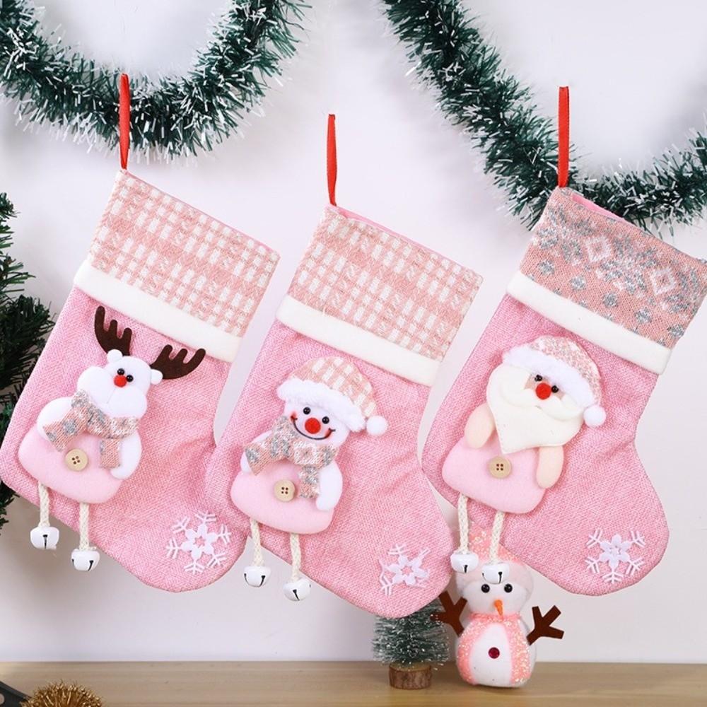 Elk Xmas Ornaments Large Plush Xmas Socks New Christmas Socks  Merry Christmas