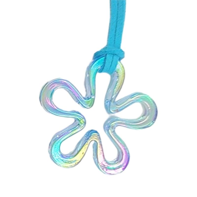 

Colorful Acrylic Flower Pendant Necklace Hollow Pendant Necklaces Hollow Flower Neck Jewelry Perfect for Party Wedding