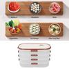 4 Layers Dumpling Storage Box Airtight Lid Snack Storage Container  Party Use