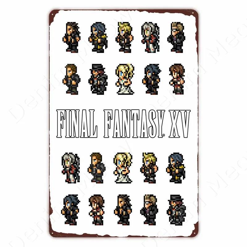 Klassieke Pixel Games Vintage Retro Metalen Tinnen Bord Oud Spellen Kunst Poster Ruimte Pixel Game Plaque voor Thuis Kamer Club Bar Muurdeco