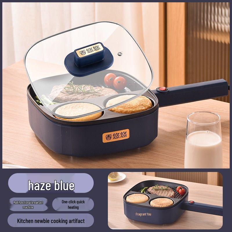 Multi-Functional Non-Stick Breakfast Maker for Burgers, Fried Eggs, Pancakes, Steaks, and Sandwiches