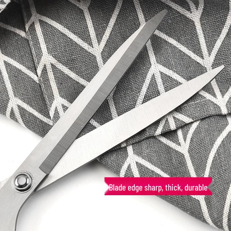 Large Stainless Steel Tailor Scissors: Ideal for Home, Office, Clothing, Leather, Rope, and Fabric Cutting