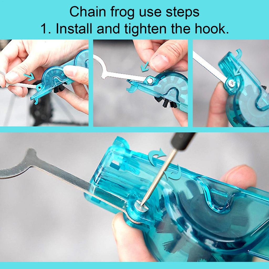 Bicycle Chain Cleaner Wash Tool Set Bicycle Chain Double-Head Brushes Road Bike Cycling Cleaning Kit Cycling Bike Accessories