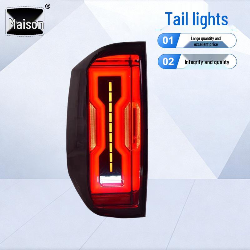 LED Sequential Rear Taillights for Toyota Tundra (2014-2020), Modified Dynamic Scanning 14-21 Tundra Rear Taillights (Hummer Style)