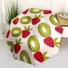 1pc Kiwi Strawberry Automatic Open/close Folding Compact Umbrella, 8-Rib Sturdy Canopy, Lightweight Portable, Everyday Use, Gift, Outdoor Umbrella, Tr