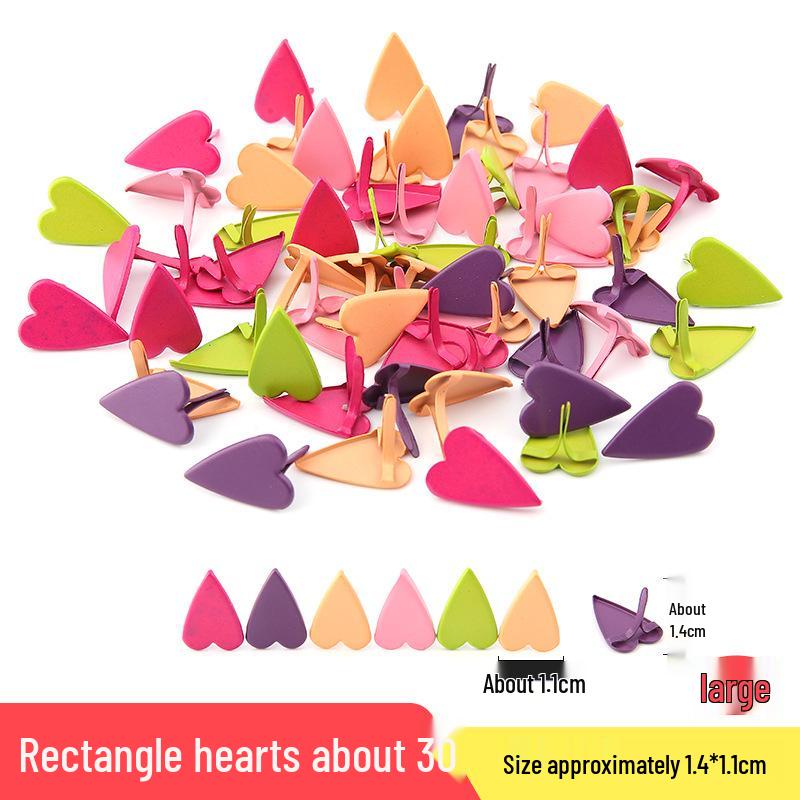 Colorful Children's Handmade Double-Legged Split Brad Nails for DIY Decoration