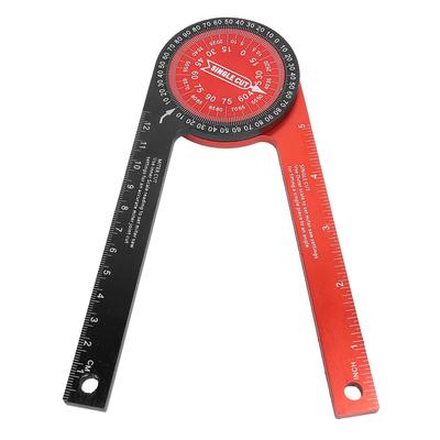 Gehrungssägen-Winkelmesser 360 Grad Aluminiumlegierung Schneidpositionierer Gehrungssägen-Winkelmesser Messgerät