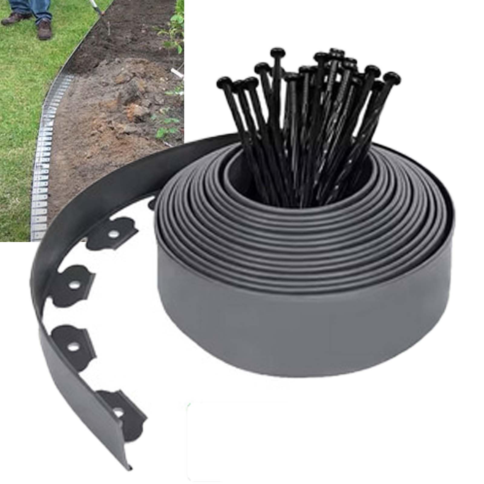 

RINHAPI Ограждение для края сада, Удерживатель почвы, Блокиратор корней, Разделитель комнаты, Простая установка, Высота 10 см x Длина 10 м