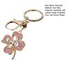 Four Leaf Clover Keychain Rhinestone Lucky Four Leaves Clover Keychain with Lobster Clasp Sparkling Good Luck Charm Gift for Women