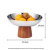 Elegant Stainless Steel Pedestal Serving Bowl for Snacks and Fruits