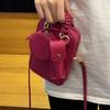Dámská kožená crossbody taška, malá čtvercová, na rameno, s kapsou na telefon, měkká, vintage styl