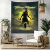 Golden Celebration Moment Neymar Retro Tapestry Psychedelic Art Designed for Studio Wall Living Room Balcony Multipurpose Boho Decor