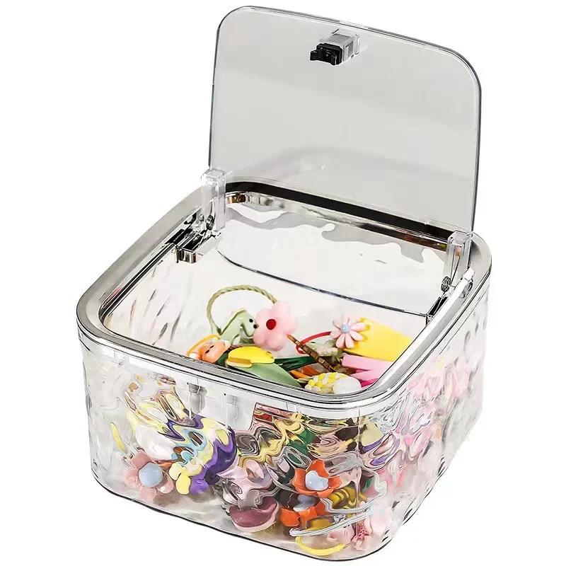 Nordic Hair Accessories Storage Box Clear Acrylic Hairband Storage Basket Hair Accessories Organizer