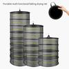 Foldable Ventilated Mesh Organiser With Hanging Hook Rustproof Nylon Designs Rack For Camping Home Storage Solution