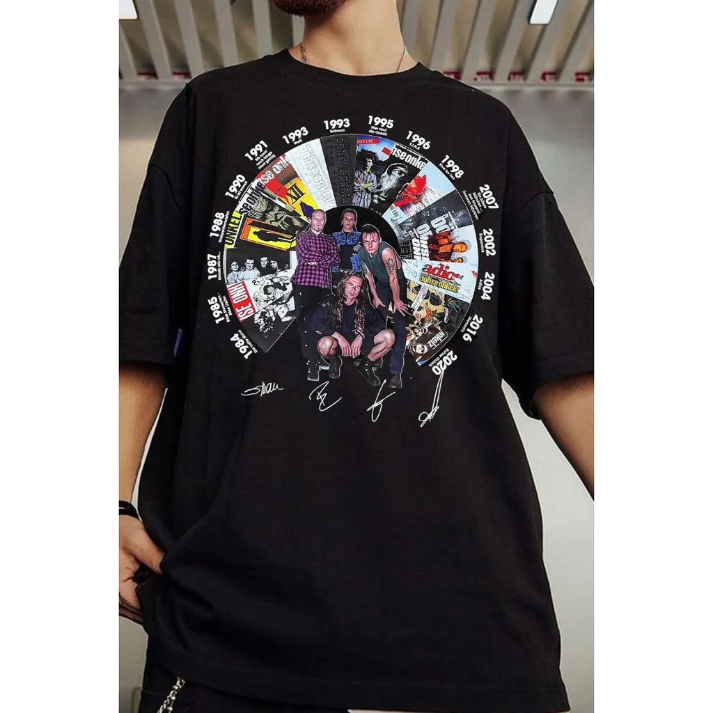 Deutsche Band Böhse Onklez Grafik T-Shirt Herren Damen Streetwear Oversized Y2k Lässig Locker Hip Hop Harajuku Kurzarm Unisex Damen Herren Kleidung