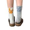 Cat Cartoon Tube Socks Summer Cute Non-Slip Breathable Women'S Socks