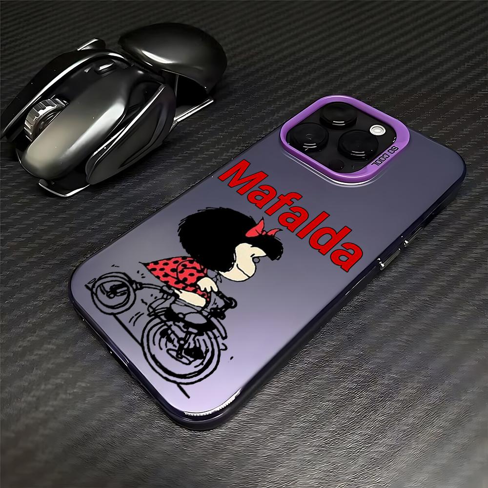 Anime Girl M-Mafalda Phone Case for Xiaomi Redmi Note 7 8 9 9S 10 11 12 13 14 15 Pro Plus 4G 5G Anti Fall Matte Back Cover
