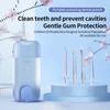 Portable Oral Irrigator Rechargeable Water Flosser Dental Water Jet  Tooth Cleaner Intelligent Punch 200ML Telescopic Water Tank