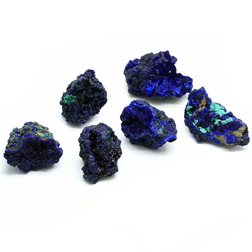 Quartz Crystal Home Decoration Natural Azurite Ore Mineral Specimen Healing Stone Malachite Geode