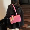 Modehandväska avslappnad väska 2025 ny trendig axelväska textur liten fyrkantig väska axelremsväska dam