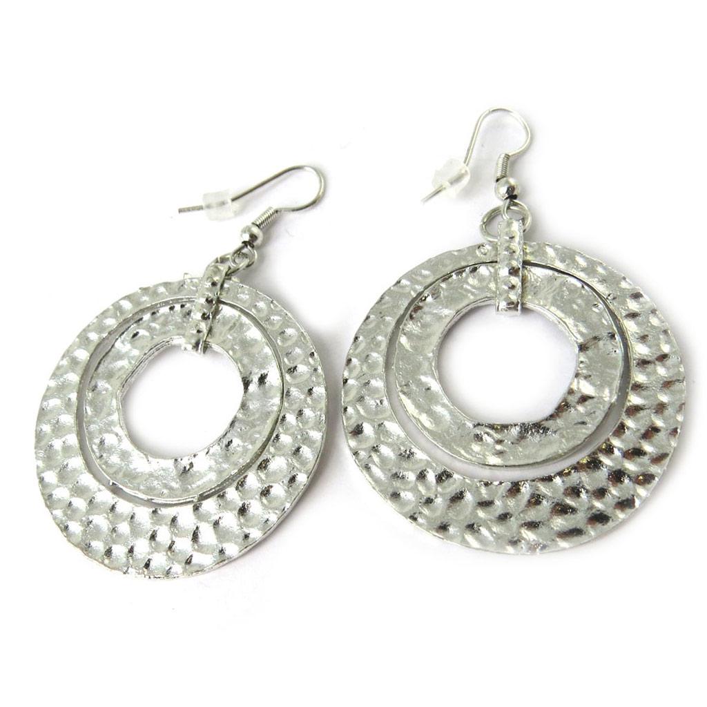 Les Trésors De Lily [N8324] - Boucles 'Cléopatra' argenté