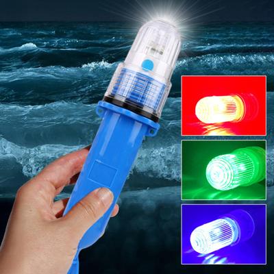 LED Boat Flares Waterproof Adjustable Light Control Battery Powered Emergency Lamp Fishing Net Rafts Buoys Boats Safety Signal Light
