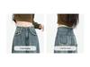 American Retro High-Waisted Wide-Leg Jeans for Women - 2024 Spring/Autumn Collection: Loose, Drapey Floor-Length Design