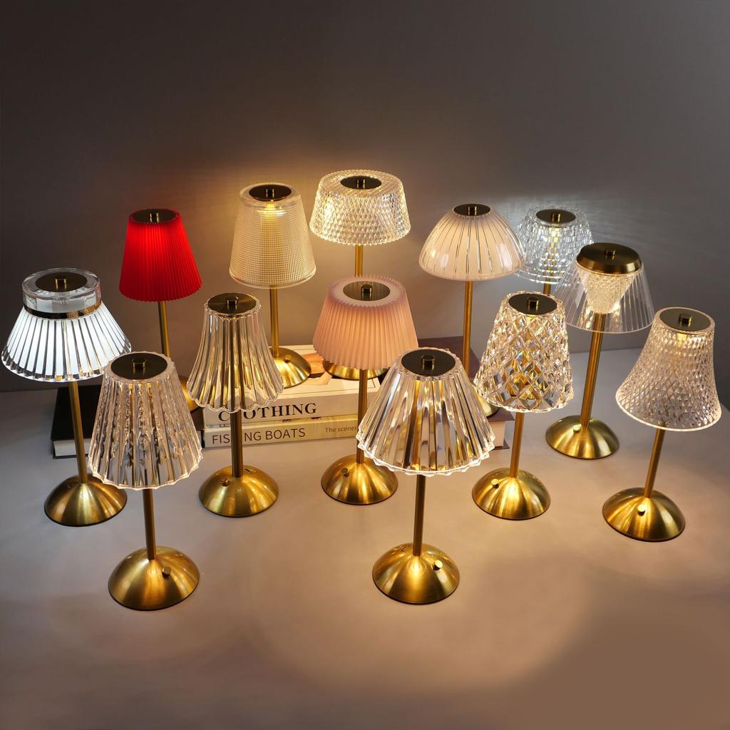 Modern Luxury Eco-Friendly Rechargeable Ambient LED Table Lamp