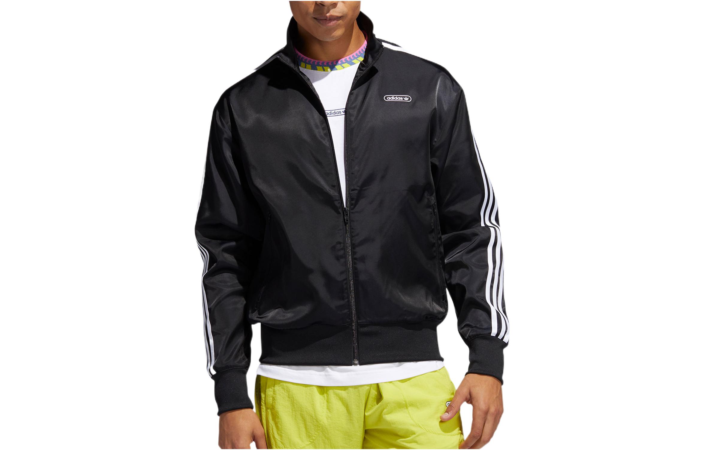 Adidas Originals SATIN FIREBIRD Jackets Men s Black Stand Collar Moderate Other GN3847 M