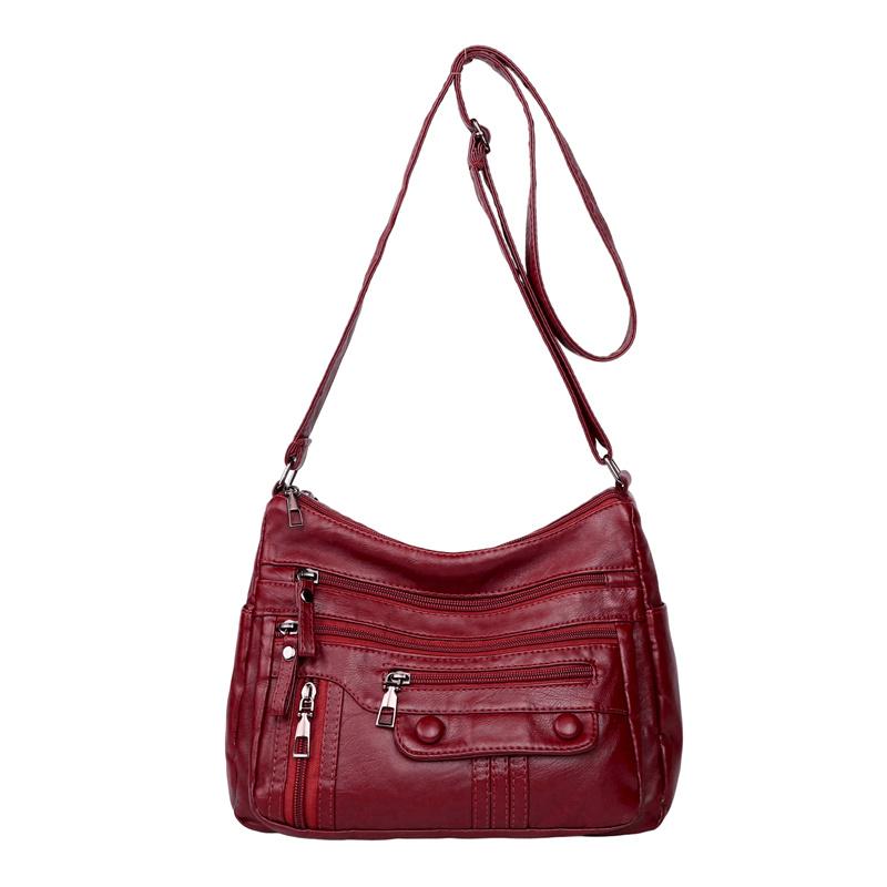 Multi-Layer Multi-Pocket Shoulder Bag Women's Crossbody Bag Mother Bag
