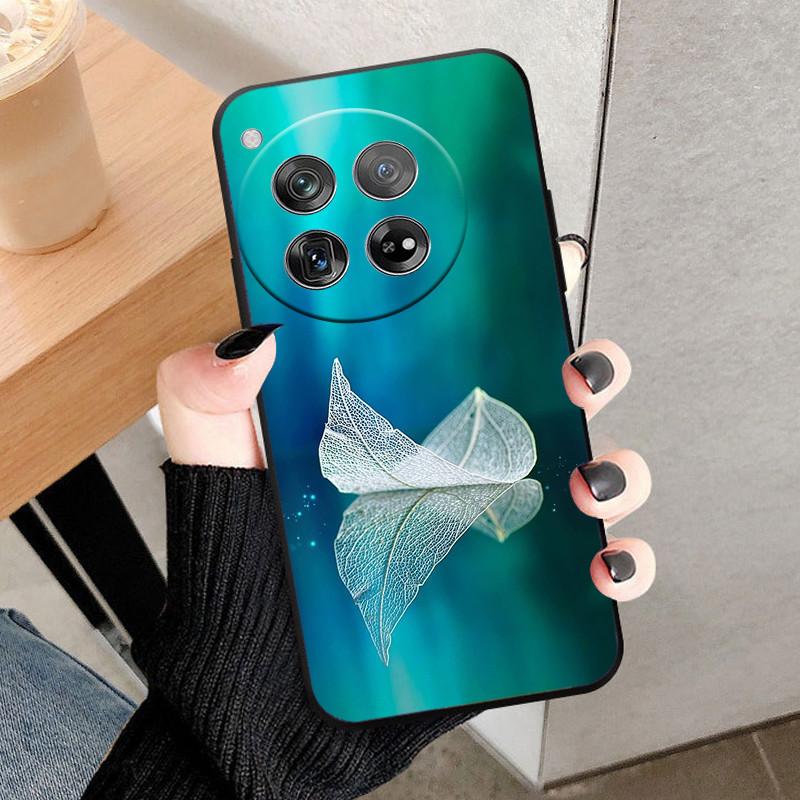 Etui Osłona Na OnePlus 12 Na OnePlus12 Fundas Nowe Czarne Miękki Silikon TPU Ochronne Etui Na Telefon Dla One Plus 12 Zderzak Coque