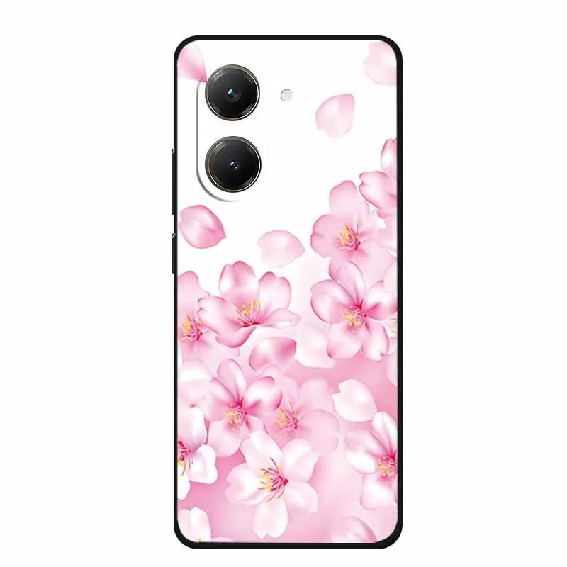 Schwarze Silikonhülle für Xiaomi Poco C71 Redmi A5 4G 4G Hülle Cartoon Katze Weiche Rückabdeckung für Poco M7 4G Plus X7 Pro Handyhülle