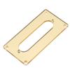 Tonabnehmer-Montagerahmen Acryl Goldene Spiegelabdeckung Ersatz mit Loch für E-Gitarre