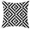 45*45cm Black and White Cushion Cover Waist Pillowcase Nordic Geometric Throw Pillow Sofa Bedroom Pillowslip Car Home Decor