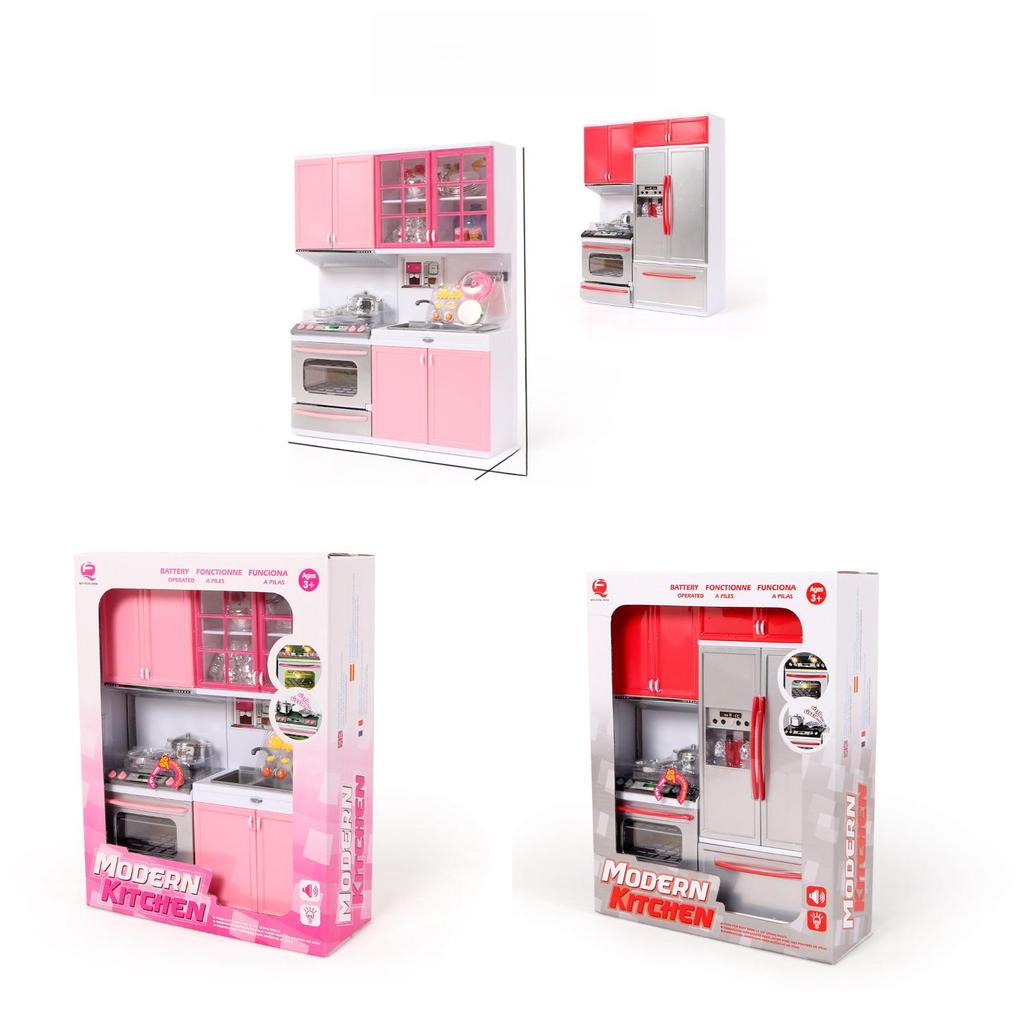 Kids Plastic Kitchen Simulation Toy With Interactive Sound For Creative Play