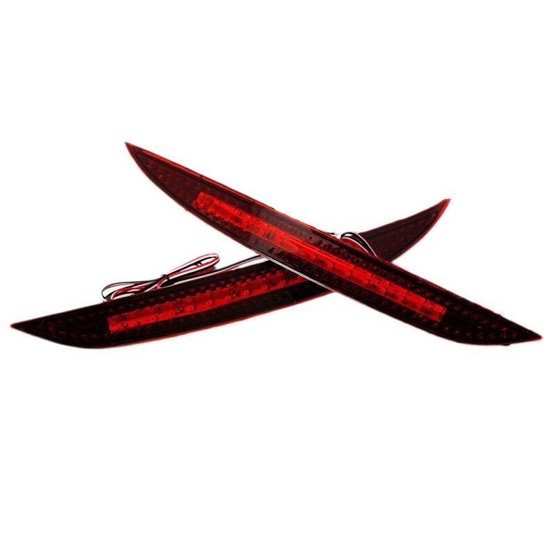 2PCS Car Red Len Led Rear Bumper Reflector LED Brake Light Tail Fog Lamp for Kia K3 Cerato Forte 2012-2016