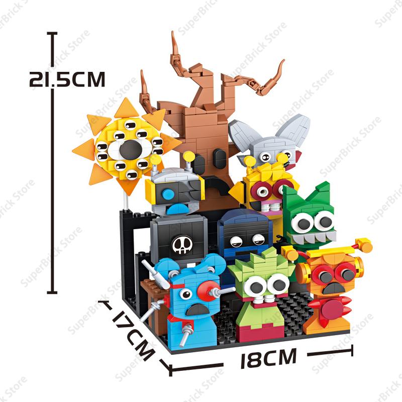 Hot Sprunki Building Blocks Toys Sets Classic Game Cartoon Doll 18 Figures Model Bricks Children's Toys Holiday Birthday Gifts