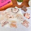 Korean Style Plaid Dog Crab Clip Puppy Small Shark Clip Sweet Spotted Cat Hair Clip  Headdress