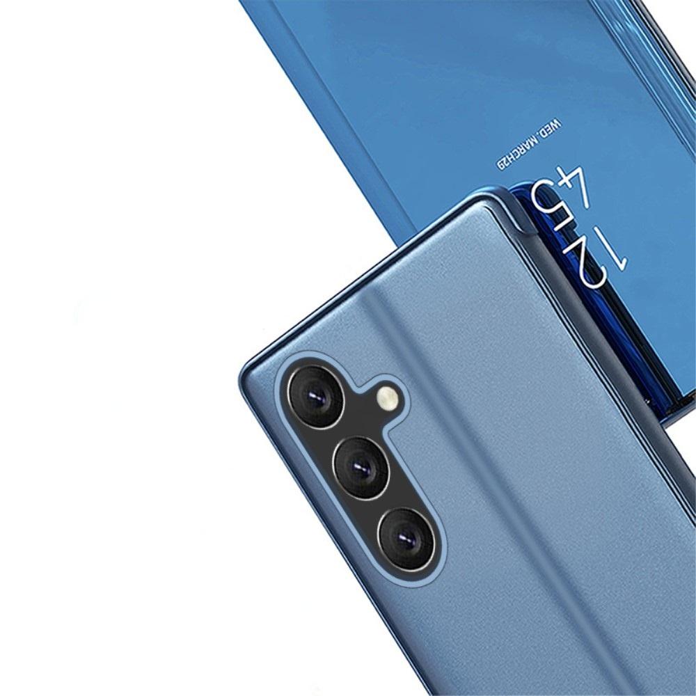Case for Samsung Galaxy A15, Clear View, blue + 9H glass