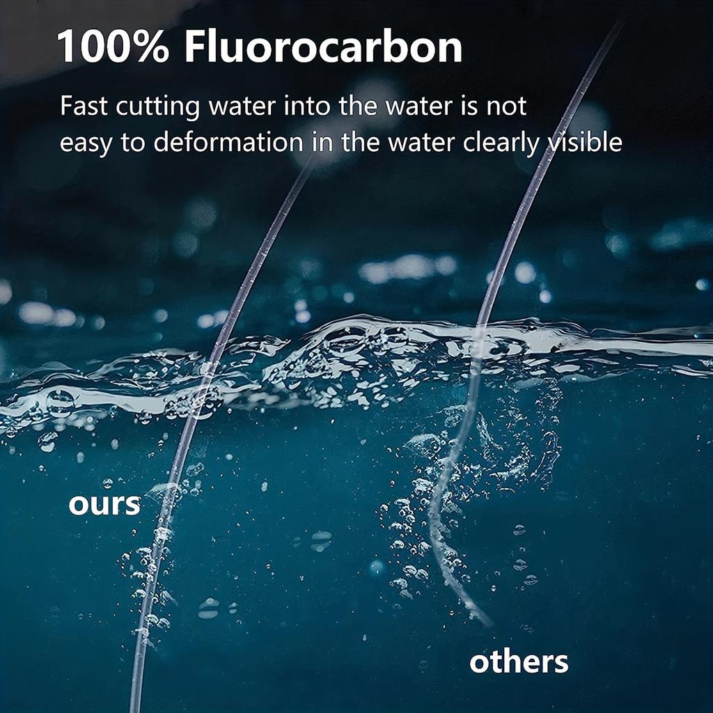 Fluorocarbon Leaders Set for Saltwater Freshwater Fishing Leader Line with Swivel and Snap Fluorocarbon Fishing Leaders