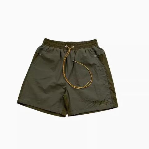 Trendy brand RHUDE letter embroidery color