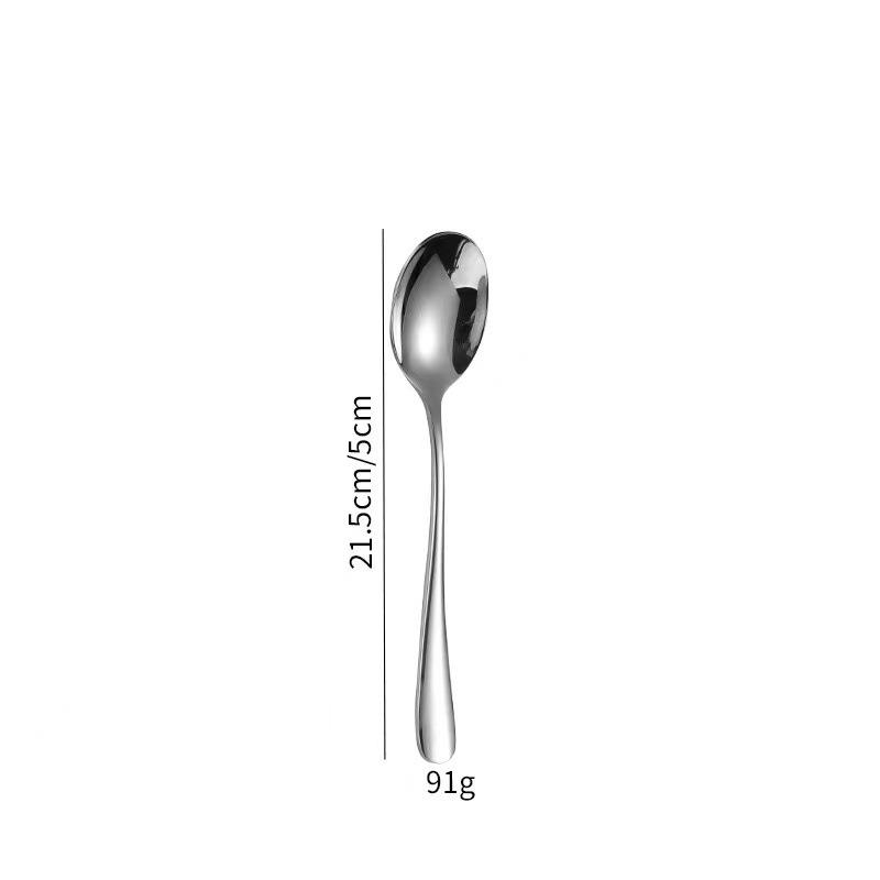 Moonlight stainless steel tableware knife spoon fork dessert spoon creative restaurant simple high-end western food steak knife