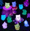 5/10Pcs Luminous Mini Resin Cat Figures Glow In The Dark Cats Animals Tiny Ornaments For Diy Fairy Garden Glass Container