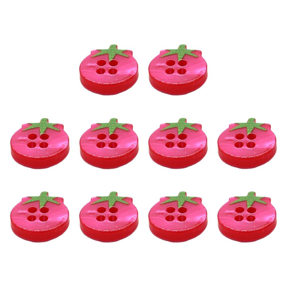 

Tomato-Shaped Buttons Made from Resin Eco-Friendly and Fade-Resistant Suitable for cardigan jeans dres and Kids Wear with Style рожевий
