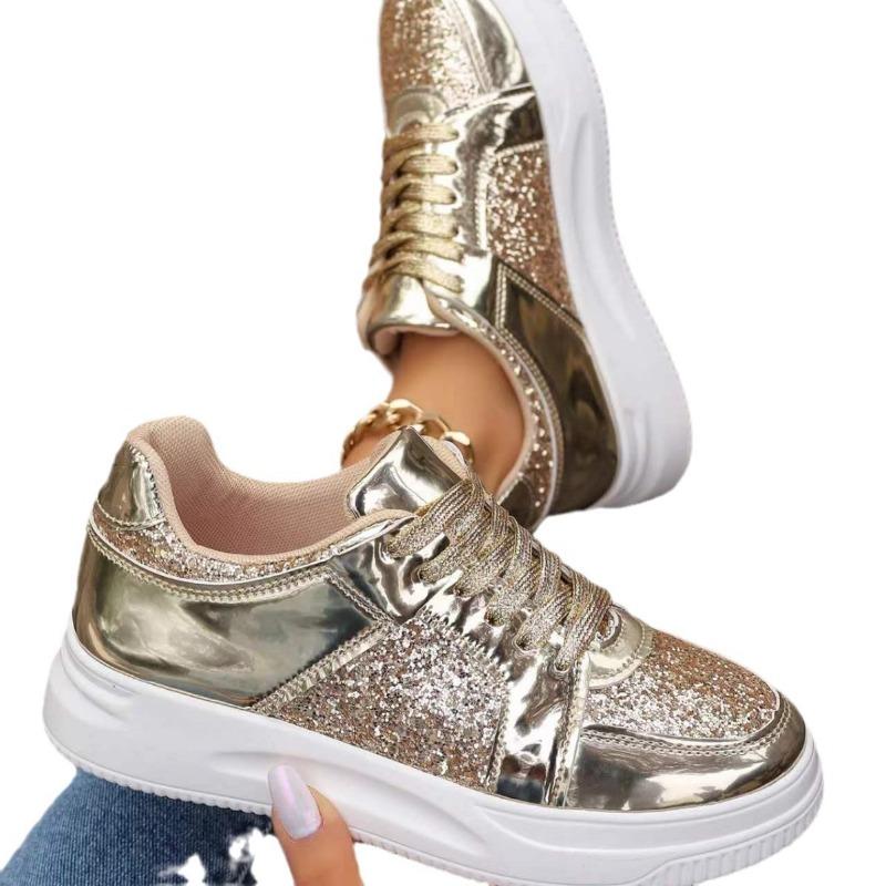 New Fashionable and Casual Plus-size Women's Lace-up Thick-soled Casual Shoes