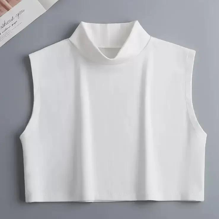 Women Simple Lightweight and Soft False Fake Collar Turtleneck Detachable Fake Collar autumn Hijab Neck Warmer